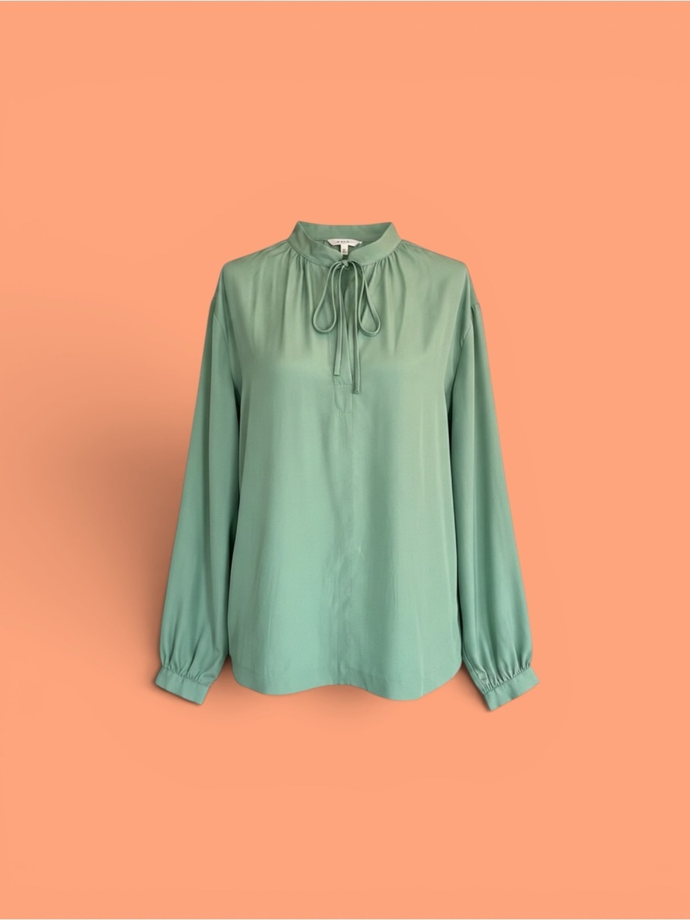 Women's Sage Tie-Neck Blouse